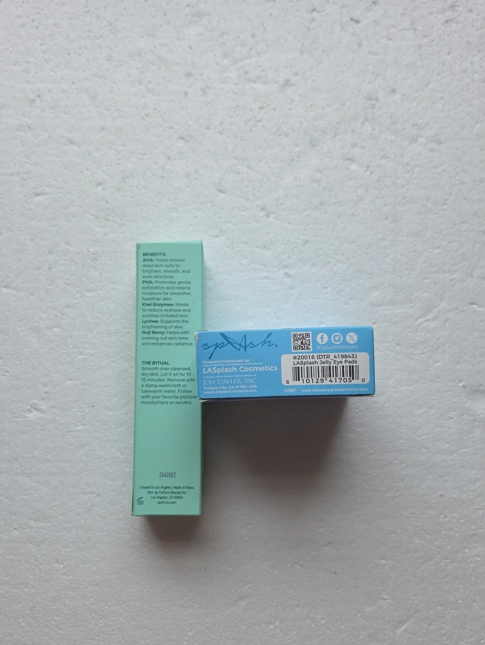Purlisse AHA + PHA Flash Facial Mask 1.7oz & LASplash Chilled Jelly Eye Masks